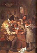 Jan Steen The Schoolmaster oil